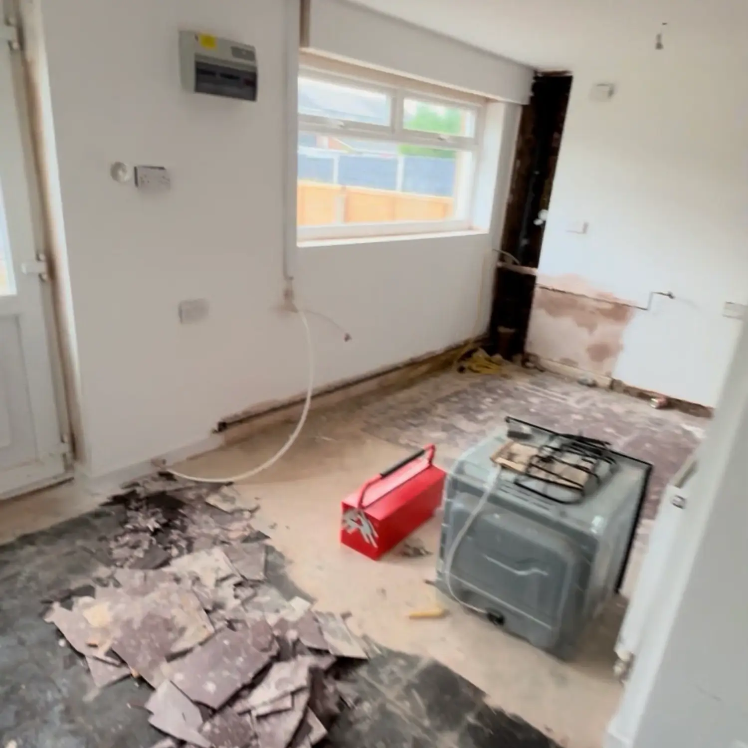 Light modern kitchen before