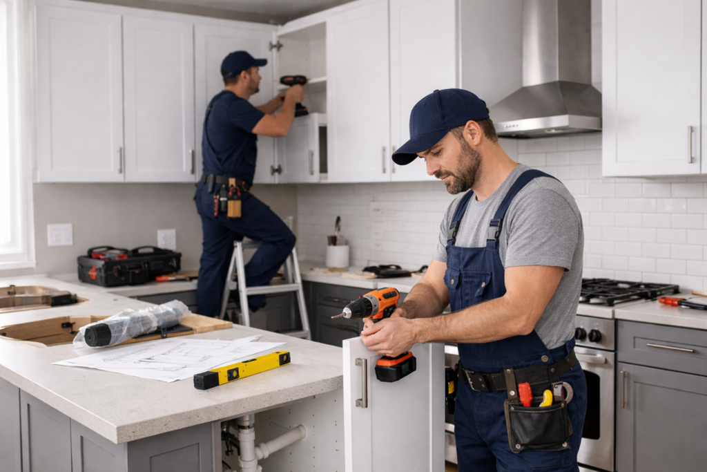 kitchen installation in Stockport